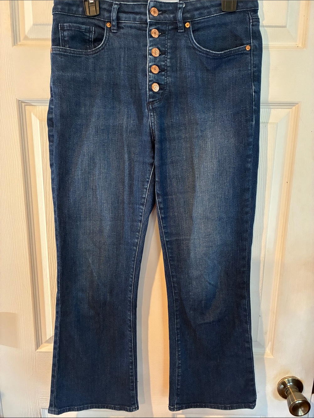 Loft Size 28/6 Women's Dark Blue Button-Fly Jeans